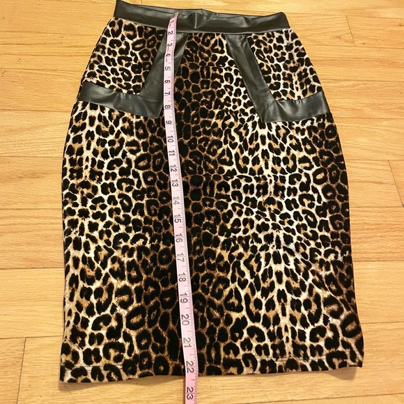 Top Ten USA Leopard Print Pencil Skirt - Picture 7 of 10
